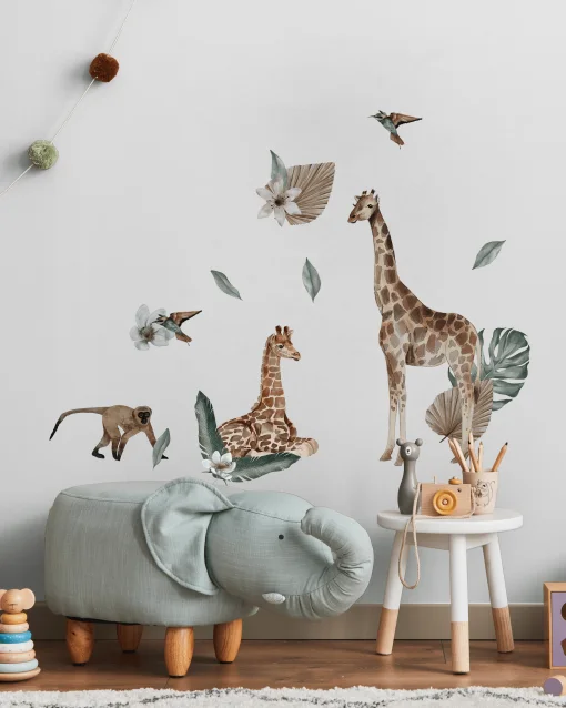 autocolant de perete girafe