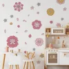 Prezentare Decor Stickere de Perete flori pastel