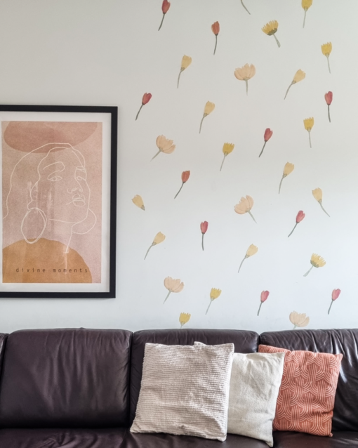 Recenzie autocolant textil floricele pe camp